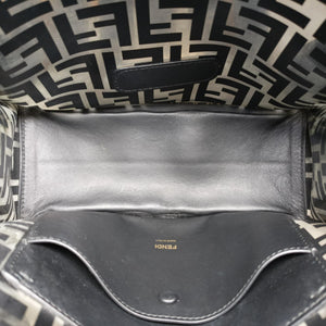 Vintage Fendi Kan I F Black PVC Coated Canvas 8BT234 shoulderbag | stylenewstar