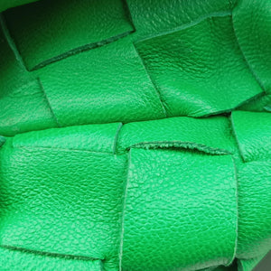 Pre-owned Bottega Veneta The Jodie Green lambskin handbag | stylenewstar