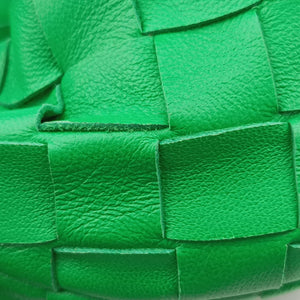 Pre-owned Bottega Veneta The Jodie Green lambskin handbag | stylenewstar
