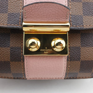 Pre-owned Louis Vuitton Wight EBENE×Magnolia Damier Canvas×Taurillon Leather N64418 shoulderbag | stylenewstar