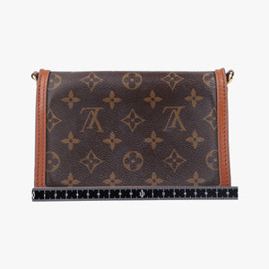 Pre-owned Louis Vuitton Portefeuille Dauphine Brown Monogram Reverse M68746 shoulderbag | stylenewstar