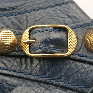 Pre-owned Balenciaga Classic City Mini Navy lambskin shoulderbag | stylenewstar