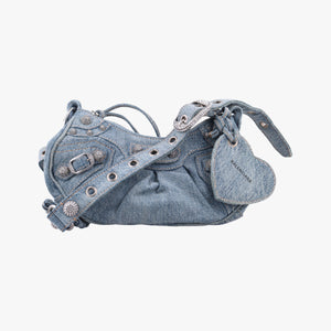 Vintage Balenciaga Le Cagole Blue denim shoulderbag | stylenewstar