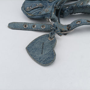 Vintage Balenciaga Le Cagole Blue denim shoulderbag | stylenewstar