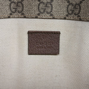Secondhand Gucci NEO VINTAGE GG Supreme Beige×Brown PVC coated canvas×Leather 493930 bum bag/waist bag | stylenewstar