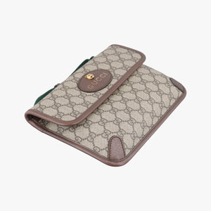 Secondhand Gucci NEO VINTAGE GG Supreme Beige×Brown PVC coated canvas×Leather 493930 bum bag/waist bag | stylenewstar