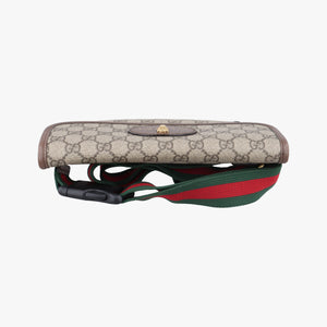 Secondhand Gucci NEO VINTAGE GG Supreme Beige×Brown PVC coated canvas×Leather 493930 bum bag/waist bag | stylenewstar