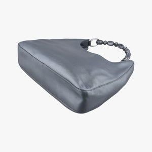 Pre-owned Christian Dior Pearl Malice Hobo Grey Leather handbag | stylenewstar