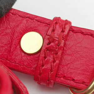 Pre-owned Balenciaga The Town Red lambskin shoulderbag | stylenewstar