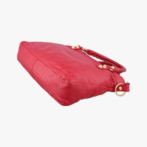 Pre-owned Balenciaga The Town Red lambskin shoulderbag | stylenewstar