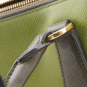 Vintage Prada Galleria Green SAFFIANO Leather B2274C handbag | stylenewstar
