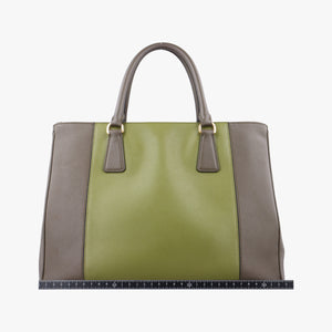 Vintage Prada Galleria Green SAFFIANO Leather B2274C handbag | stylenewstar