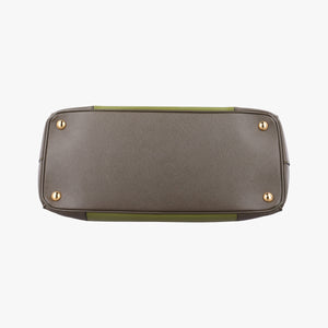 Vintage Prada Galleria Green SAFFIANO Leather B2274C handbag | stylenewstar