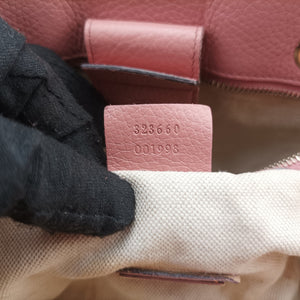 Pre-owned Gucci Bamboo Shopper Pink×Orange Leather 323660 handbag | stylenewstar