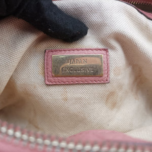 Pre-owned Gucci Bamboo Shopper Pink×Orange Leather 323660 handbag | stylenewstar