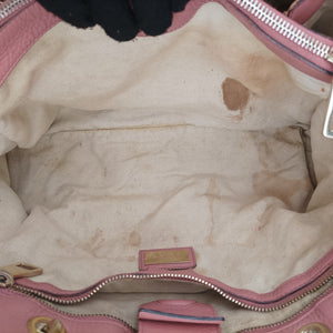 Pre-owned Gucci Bamboo Shopper Pink×Orange Leather 323660 handbag | stylenewstar