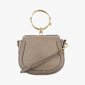 Secondhand Chloe Bracelet Nile Greige Leather shoulderbag | stylenewstar
