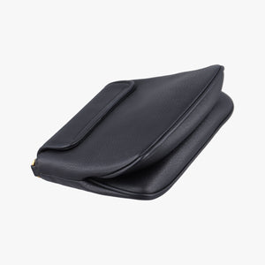 Pre-owned Gucci 1973 Double G Black Leather 251821 shoulderbag | stylenewstar