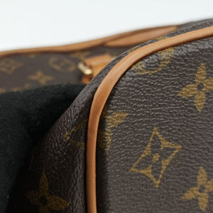 Pre-owned Louis Vuitton PALERMO PM brown Monogram Canvas M40145 shoulderbag | stylenewstar