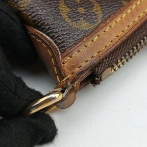 Pre-owned Louis Vuitton PALERMO PM brown Monogram Canvas M40145 shoulderbag | stylenewstar
