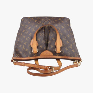 Pre-owned Louis Vuitton PALERMO PM brown Monogram Canvas M40145 shoulderbag | stylenewstar