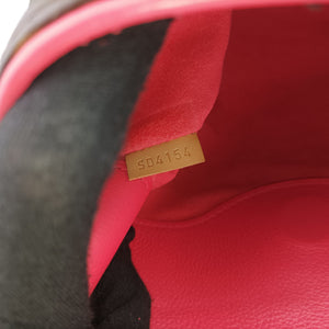 Pre-owned Louis Vuitton PALLAS Brown×CERISE Monogram Canvas×calf leather M41175 shoulderbag | stylenewstar