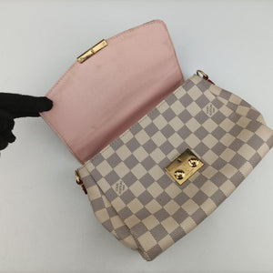 Pre-owned Louis Vuitton Croisette Azure Damier canvas N41581 shoulderbag | stylenewstar