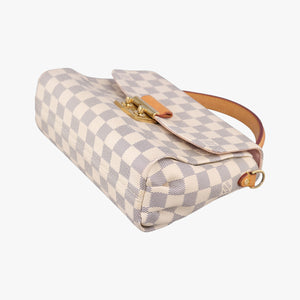 Pre-owned Louis Vuitton Croisette Azure Damier canvas N41581 shoulderbag | stylenewstar