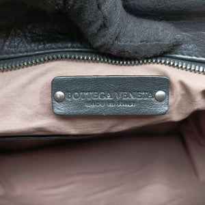 Pre-owned Bottega Veneta Intrecciato Black lambskin shoulderbag | stylenewstar