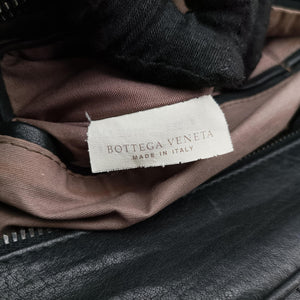 Pre-owned Bottega Veneta Intrecciato Black lambskin shoulderbag | stylenewstar