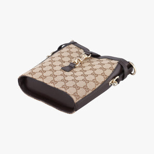 Vintage Gucci GG Canvas Sherry Beige ×Brown canvas×leather 782919 shoulderbag | stylenewstar