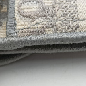 Pre-owned Christian Dior Saddle Grey jacquard bum bag/waist bag | stylenewstar
