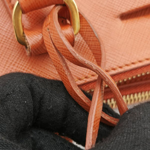 Secondhand Prada Galleria Orange SAFFIANO Leather BN1844 handbag | stylenewstar