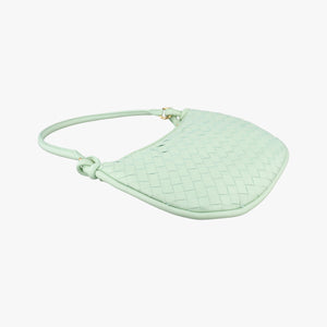 Pre-owned Bottega Veneta Gemelli Green Lambskin 764281 shoulderbag | stylenewstar