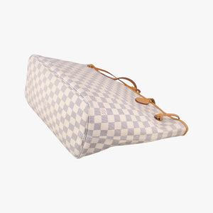 Secondhand Louis Vuitton Neverfull MM Azur Damier Canvas N51107 shoulderbag | stylenewstar