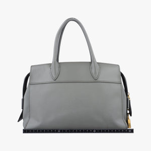 Pre-owned Prada Esplanade Grey SAFFIANO Leather 1BA046 handbag | stylenewstar