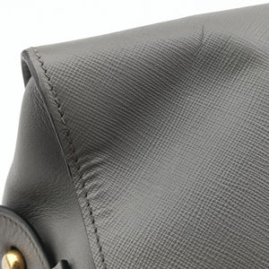 Pre-owned Prada Esplanade Grey SAFFIANO Leather 1BA046 handbag | stylenewstar
