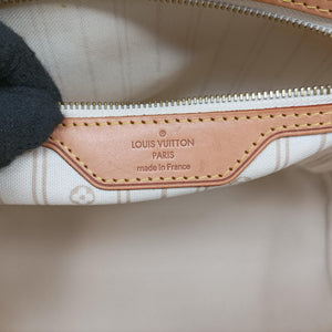 Pre-owned Louis Vuitton Neverfull MM Azur Damier Canvas N51107 shoulderbag | stylenewstar