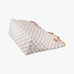 Pre-owned Louis Vuitton Neverfull MM Azur Damier Canvas N51107 shoulderbag | stylenewstar