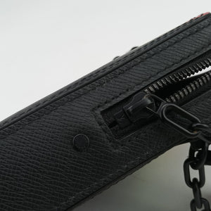 Pre-owned Louis Vuitton Danube Messenger black×multicolor Taiga M30332 shoulderbag | stylenewstar