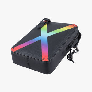Pre-owned Louis Vuitton Danube Messenger black×multicolor Taiga M30332 shoulderbag | stylenewstar
