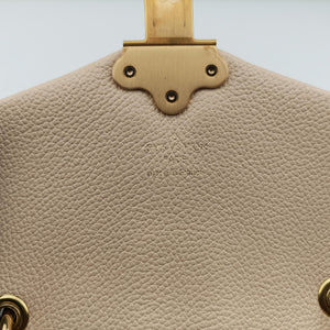 Pre-owned Louis Vuitton Daypack Clapton EBENE×CREME Damier Canvas×calf leather N42259 backpack/rucksack | stylenewstar