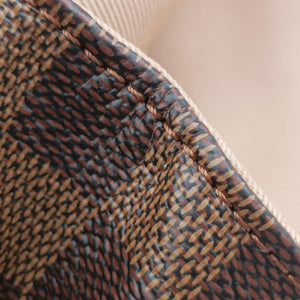 Pre-owned Louis Vuitton Daypack Clapton EBENE×CREME Damier Canvas×calf leather N42259 backpack/rucksack | stylenewstar