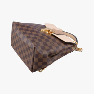 Pre-owned Louis Vuitton Daypack Clapton EBENE×CREME Damier Canvas×calf leather N42259 backpack/rucksack | stylenewstar