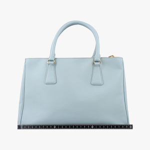 Pre-owned Prada Galleria Blue SAFFIANO Leather BN1786 handbag | stylenewstar