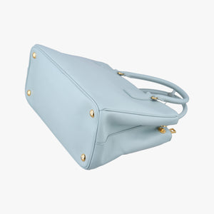 Pre-owned Prada Galleria Blue SAFFIANO Leather BN1786 handbag | stylenewstar