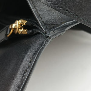 Pre-owned Alexander McQueen Studded Skull Padlock Black Leather shoulderbag | stylenewstar