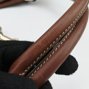 Pre-owned Gucci New Jackie Brown×gBeige PVC coated canvas×Leather 203493 shoulderbag | stylenewstar