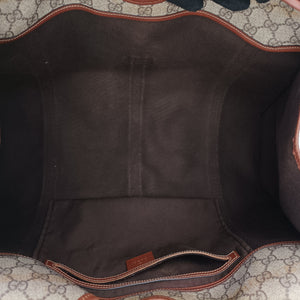 Pre-owned Gucci New Jackie Brown×gBeige PVC coated canvas×Leather 203493 shoulderbag | stylenewstar