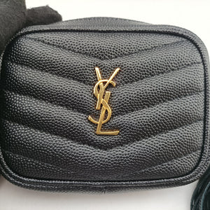 Pre-owned Yves Saint Laurent baby lou Black Leather 635088 shoulderbag | stylenewstar